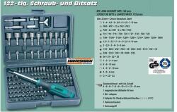 Brüder Mannesmann MANNESMANN Pro 122db-os DUGÓKULCS BIT CSAVARHÚZÓ KÉSZLET 10év GARANCIA (29896)