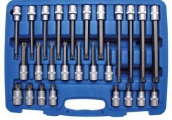 BGS technic 26 részes sűrű torx bit készlet 1/2" bőröndben (BGS-5180)