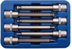BGS technic 6 részes bit/dugókulcs készlet imbuszhoz, gömb végű kivitel, 140 mm hosszú 1/2" dobozban (BGS-4258)