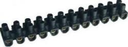 Tracon Electric Flexibilis sorozatkapocs, U profil, 12 tag, fekete 6mm2, 450VAC, 40A, PE (SF10A-U)