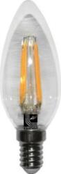 Lumen Ledes izzó COG Gyertya formájú E14 4W Átlátszó Meleg Fehér 2800k 230V (13-1401400)