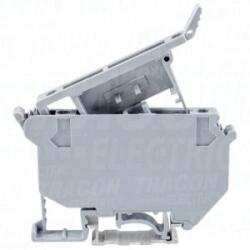 Tracon Electric Biztosítós ipari sorozatkapocs, csavaros, sínre, szürke 800V 6.3A 0.5-6 mm2 (TSKA4B)