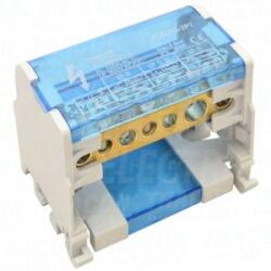 Tracon Electric Moduláris elosztóblokk nyitható fedéllel 1×25(25)mm2 / 3×10(6)mm2, 3×16(10)mm2, 500VAC/DC, 100A (FLSO25-2P7)