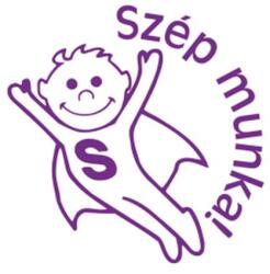 COLOP Bélyegző, motivációs, Szép munka! , COLOP N43-kék , lila (14031803-4301) - molnarpapir