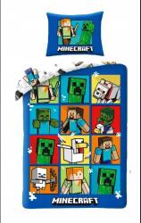 Halantex Minecraft: Karakter mozaik kétrészes ágynemű garnitúra, pamut - 140 x 200 cm (MNC-566BL) - jateknet