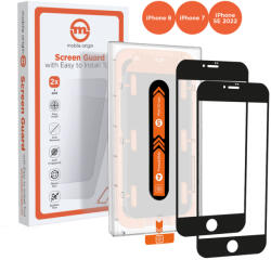 Mobile Origin - Kijelzővédő üveg (2 darab) - applikátorral - iPhone 8 / 7 / SE (2020-2022) (SGA-SE22-2PK)