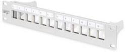 ASSMANN Modular Patch Panel 12-port1u 1ublank254mm Rack Mountgrey (dn-91419) (dn-91419)