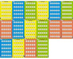 Larsen Set 16 Puzzle-uri Larsen 0-100 25 piese (LRP48_Initiala)