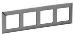 Legrand Valena Life 4-es keret, Inox dekor, LEG754154 (754154)