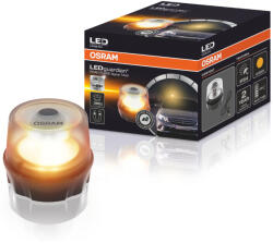 OSRAM LEDguardian Road Flare Signal TA20 újratölthető Li-ion akkumulátorral, 360°-os narancssárga figyelmeztető fény, IP54 védelem, mágneses professzionális figyelmeztető LED lámpa, LEDSL104 (LEDSL104)
