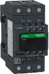 Schneider Electric TeSys D - LC1D50AB5 - LC1D AC mágneskapcsoló EVERLINK (AC3, 400V 50A) , 24VAC tekercsfeszültség, 50Hz (LC1D50AB5)