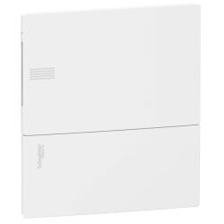 Schneider Electric Resi9 Mini Pragma - MIP22108 -Kiselosztó, teli ajtó, süllyesztett, 1x8 modul, PEN sín, komplett, fehér (MIP22108)