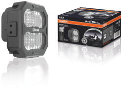OSRAM LEDriving Cube Flood Beam PX 2500 széles fénysávú professzionális LED munkalámpa, 6000 K, 12/24V, 2500 lm, 27 W, IP6K8/IP6K9K védelemmel, DT csatlakozóval, LEDPWL 107-FL (LEDPWL 107-FL)