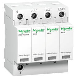 Schneider Electric Schneider ACTI9 iPRD túlfeszültség-korlátozó, cserélhető betéttel, 20kA, 3P-N, 350V (A9L20600) (A9L20600)