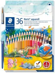 STAEDTLER Noris Aqua Hatszögletű színes ceruza készlet ecsettel (36 db / csomag) (144 10ND36) (144 10ND36)