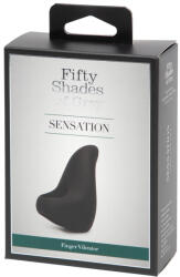 Fifty Shades of Grey A szürke ötven árnyalata Sensation Finger - ujjvibrátor (fekete) - szexaruhaz