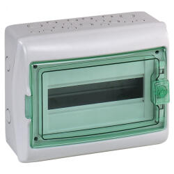 Schneider Electric Schneider kiselosztó falonkívüli 1/18 átlátszó ajtóval IP65 PE/N sínnel Kaedra 13432 (13432)