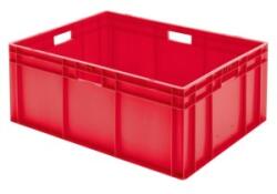 LA-KA-PE - Cutie stivuibila pentru transport 800x600x320mm, rosu, cu orificiu pentru maner [TK800/320-0ROT] (TK800/320-0ROT)