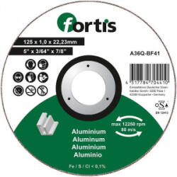 Fortis - Disc de debitat aluminiu 125x1.0mm [4317784704410] (4317784704410)