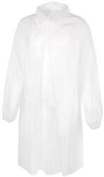  Látogató köpeny, egyszer használatos, polipropilén, tépõzáras, XXL méret, fehér (ME977) - tutitinta