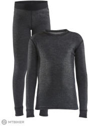 Craft CORE Wool Merino gyerek szett, fekete (74)
