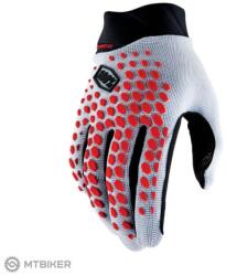  100% Geomatic kesztyű, grey/racer red (L)