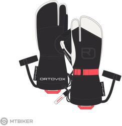 ORTOVOX Merino Freeride 3 Finger női kesztyű, black raven (XS)