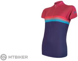 Sensor CYKLO SUMMER STRIPE női mez, kék/piros (L)