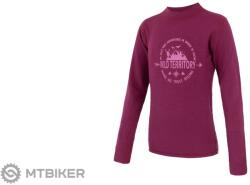 Sensor MERINO DF TERRITORY gyerek póló, lila (100)