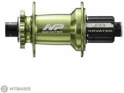 Novatec XD602SB/A-B12-ABG hátsó agy, 6-lyukú, 32-lyukú, 12x148 mm, Shimano HG, eloxált zöld, OEM