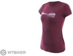 Sensor Merino Air Hills női póló, port piros (XL)