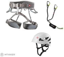 OCÚN Via Ferrata Twist Shard Set ferráta szett, grey silver/green (M - XL)