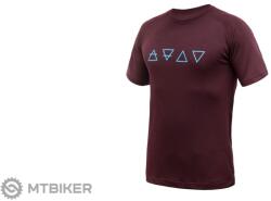 Sensor MERINO BLEND ELEMENTS póló, port red (XXL)