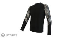 Sensor Merino Impress póló, fekete/kamó (XXL) - mtbiker - 32 399 Ft
