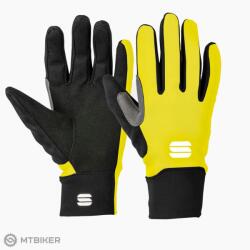 Sportful Sportos gyermek softshell kesztyű, sárga (14 évesre)