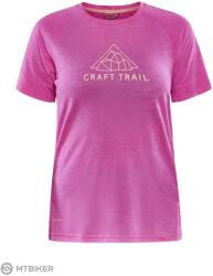 Craft ADV Trail Wool női póló, rózsaszín (S)