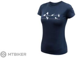 Sensor MERINO ACTIVE SONGBIRDS női póló, mélykék (L) - mtbiker - 29 499 Ft