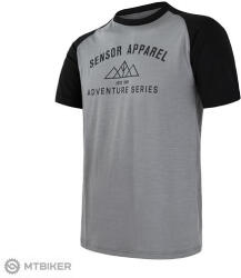 Sensor Merino Active Pt Adventure póló, szürke/fekete (XXL) - mtbiker - 27 499 Ft