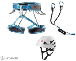 OCÚN Via Ferrata Twist Tech ECO Captur Pro Swivel Shard via ferrata készlet, szürke/kék (XS - M)