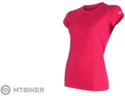 Sensor MERINO ACTIVE női póló, bíbor (M)