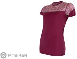 Sensor MERINO IMPRESS női póló, lilla/pattern (M)