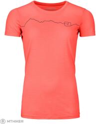 ORTOVOX Ws 150 Cool Mountain TS női póló, korall (L)