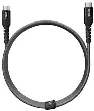 NEXTONE USBCX2-BRD-SG 1, 2m Type-C fonott asztroszürke adat- és töltőkábel (USBCX2-BRD-SG) - officedepot