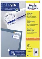 AVERY 3667 QP 48, 5x16, 9mm univerzális 6400db-os fehér etikett (3667) - officedepot