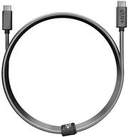 NEXTONE USBCX2-MET-SG 1, 2m Type-C metál asztroszürke adat- és töltőkábel (USBCX2-MET-SG) - officedepot