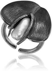  Athina Ezüst Gyűrű - Oxidált Virágszirom