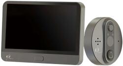 Spionescu Videó csengő, EJ TERMÉKEK, WiFi, 4 " 3" LCD képernyő, 1080P, 5000mAh akkumulátor, 120º látószög, éjszakai látás, valós idejű értesítések, mozgásérzékelő, kétirányú kommunikáció