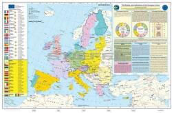 Stiefel STEMPEL - Európai Unió Falitérkép - Angol - Laminált (100372)
