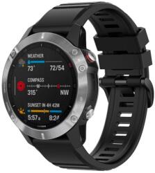 FIXED Szilikon szíj Garmin QuickFit okosórához 22mm, fekete FIXSST-QF22MM-BK (FIXSST-QF22MM-BK) - pcx