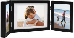 vidaXL Тройна фоторамка колаж черна 22x15 см+2x(10x15 см) (332754)